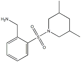 1-{2-[(3,5-dimethylpiperidin-1-yl)sulfonyl]phenyl}methanamine 结构式