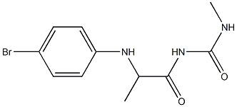 1-{2-[(4-bromophenyl)amino]propanoyl}-3-methylurea 结构式