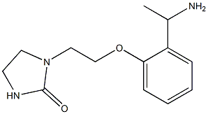 1-{2-[2-(1-aminoethyl)phenoxy]ethyl}imidazolidin-2-one 结构式