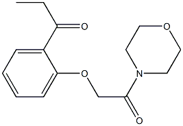 1-{2-[2-(morpholin-4-yl)-2-oxoethoxy]phenyl}propan-1-one 结构式