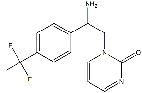 1-{2-amino-2-[4-(trifluoromethyl)phenyl]ethyl}-1,2-dihydropyrimidin-2-one 结构式