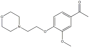 1-{3-methoxy-4-[2-(morpholin-4-yl)ethoxy]phenyl}ethan-1-one 结构式