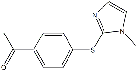 1-{4-[(1-methyl-1H-imidazol-2-yl)sulfanyl]phenyl}ethan-1-one 结构式