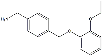 1-{4-[(2-ethoxyphenoxy)methyl]phenyl}methanamine 结构式