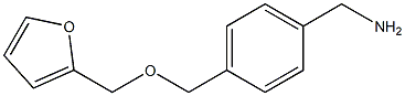 1-{4-[(2-furylmethoxy)methyl]phenyl}methanamine 结构式