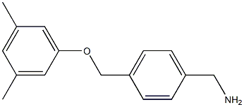 1-{4-[(3,5-dimethylphenoxy)methyl]phenyl}methanamine 结构式