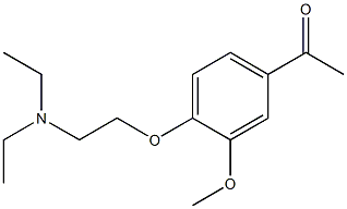 1-{4-[2-(diethylamino)ethoxy]-3-methoxyphenyl}ethanone 结构式