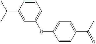 1-{4-[3-(propan-2-yl)phenoxy]phenyl}ethan-1-one 结构式