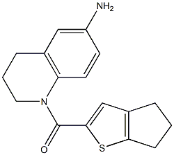 1-{4H,5H,6H-cyclopenta[b]thiophen-2-ylcarbonyl}-1,2,3,4-tetrahydroquinolin-6-amine 结构式