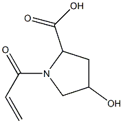 1-acryloyl-4-hydroxypyrrolidine-2-carboxylic acid 结构式