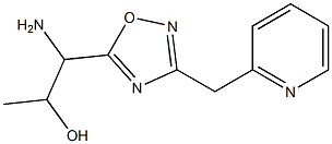 1-amino-1-[3-(pyridin-2-ylmethyl)-1,2,4-oxadiazol-5-yl]propan-2-ol 结构式