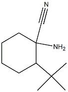 1-amino-2-tert-butylcyclohexanecarbonitrile 结构式