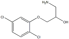 1-amino-3-(2,5-dichlorophenoxy)propan-2-ol 结构式