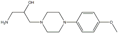1-amino-3-[4-(4-methoxyphenyl)piperazin-1-yl]propan-2-ol 结构式