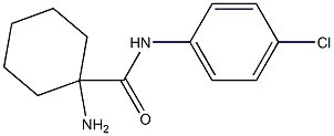 1-amino-N-(4-chlorophenyl)cyclohexanecarboxamide 结构式