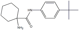 1-amino-N-(4-tert-butylphenyl)cyclohexane-1-carboxamide 结构式
