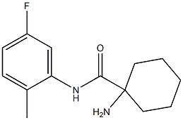 1-amino-N-(5-fluoro-2-methylphenyl)cyclohexanecarboxamide 结构式