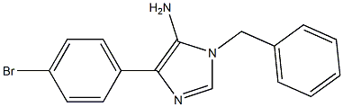 1-benzyl-4-(4-bromophenyl)-1H-imidazol-5-amine 结构式