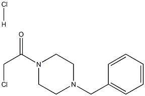 1-benzyl-4-(chloroacetyl)piperazine hydrochloride 结构式