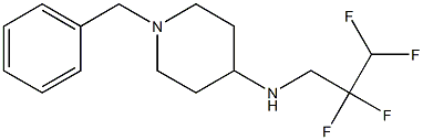 1-benzyl-N-(2,2,3,3-tetrafluoropropyl)piperidin-4-amine 结构式