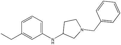 1-benzyl-N-(3-ethylphenyl)pyrrolidin-3-amine 结构式