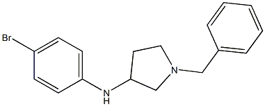1-benzyl-N-(4-bromophenyl)pyrrolidin-3-amine 结构式