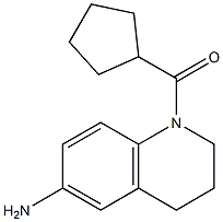 1-cyclopentanecarbonyl-1,2,3,4-tetrahydroquinolin-6-amine 结构式