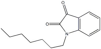 1-heptyl-2,3-dihydro-1H-indole-2,3-dione 结构式