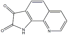 1H-pyrrolo[3,2-h]quinoline-2,3-dione 结构式