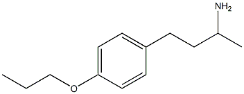 1-methyl-3-(4-propoxyphenyl)propylamine 结构式