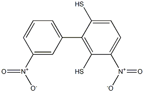 1-nitro-3-[(3-nitrophenyl)disulfanyl]benzene 结构式