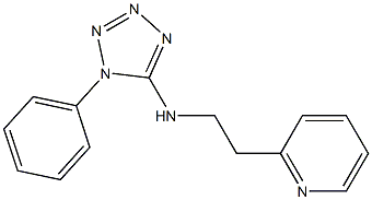 1-phenyl-N-[2-(pyridin-2-yl)ethyl]-1H-1,2,3,4-tetrazol-5-amine 结构式