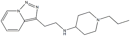 1-propyl-N-(2-{[1,2,4]triazolo[3,4-a]pyridin-3-yl}ethyl)piperidin-4-amine 结构式