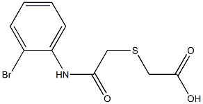 2-({[(2-bromophenyl)carbamoyl]methyl}sulfanyl)acetic acid 结构式