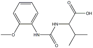 2-({[(2-methoxyphenyl)amino]carbonyl}amino)-3-methylbutanoic acid 结构式