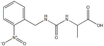 2-({[(2-nitrophenyl)methyl]carbamoyl}amino)propanoic acid 结构式