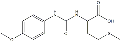 2-({[(4-methoxyphenyl)amino]carbonyl}amino)-4-(methylthio)butanoic acid 结构式