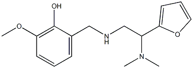 2-({[2-(dimethylamino)-2-(furan-2-yl)ethyl]amino}methyl)-6-methoxyphenol 结构式
