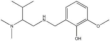 2-({[2-(dimethylamino)-3-methylbutyl]amino}methyl)-6-methoxyphenol 结构式