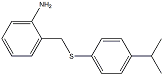 2-({[4-(propan-2-yl)phenyl]sulfanyl}methyl)aniline 结构式