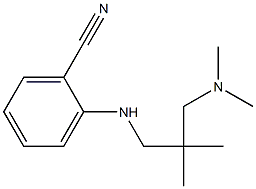 2-({2-[(dimethylamino)methyl]-2-methylpropyl}amino)benzonitrile 结构式