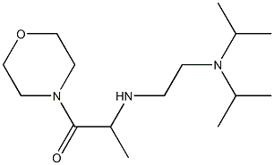 2-({2-[bis(propan-2-yl)amino]ethyl}amino)-1-(morpholin-4-yl)propan-1-one 结构式
