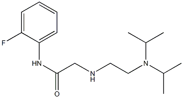 2-({2-[bis(propan-2-yl)amino]ethyl}amino)-N-(2-fluorophenyl)acetamide 结构式