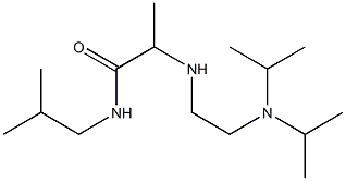 2-({2-[bis(propan-2-yl)amino]ethyl}amino)-N-(2-methylpropyl)propanamide 结构式