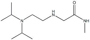 2-({2-[bis(propan-2-yl)amino]ethyl}amino)-N-methylacetamide 结构式