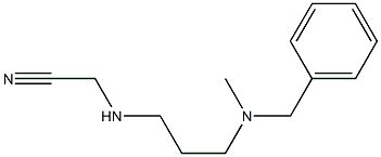 2-({3-[benzyl(methyl)amino]propyl}amino)acetonitrile 结构式