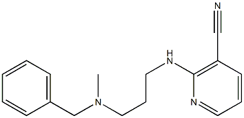 2-({3-[benzyl(methyl)amino]propyl}amino)nicotinonitrile 结构式