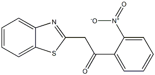 2-(1,3-benzothiazol-2-yl)-1-(2-nitrophenyl)ethan-1-one 结构式
