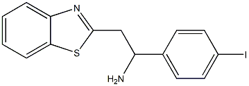 2-(1,3-benzothiazol-2-yl)-1-(4-iodophenyl)ethan-1-amine 结构式