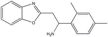 2-(1,3-benzoxazol-2-yl)-1-(2,4-dimethylphenyl)ethan-1-amine 结构式